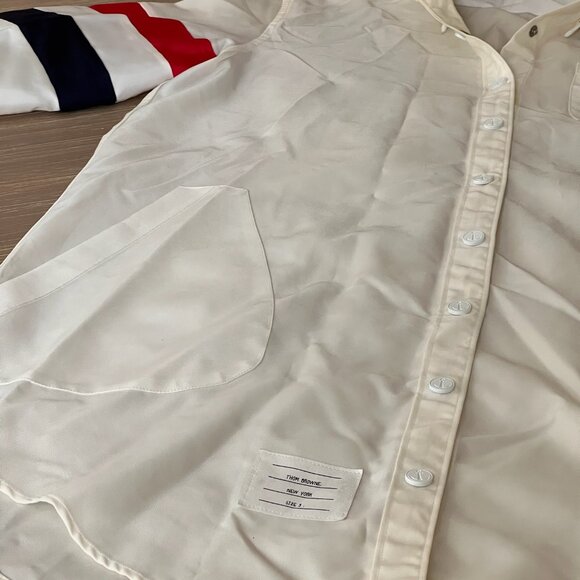 Hooded Raincoat w/ Tricolor Arm Stripe (Size 3) - Picture 6 of 9